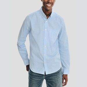 NAUTICA – Blue gingham button-down cotton shirt | X-Large *